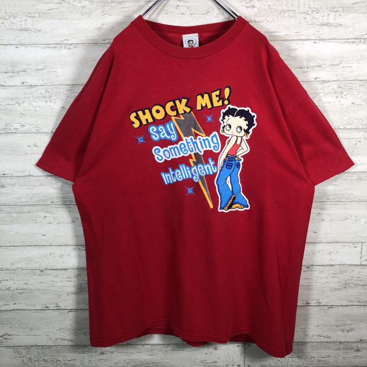 驚きの破格値 ベティブープ ビッグプリント キャラクター レッド xIFp9-m90215871392 Tシャツ ベティちゃん 超激得定番