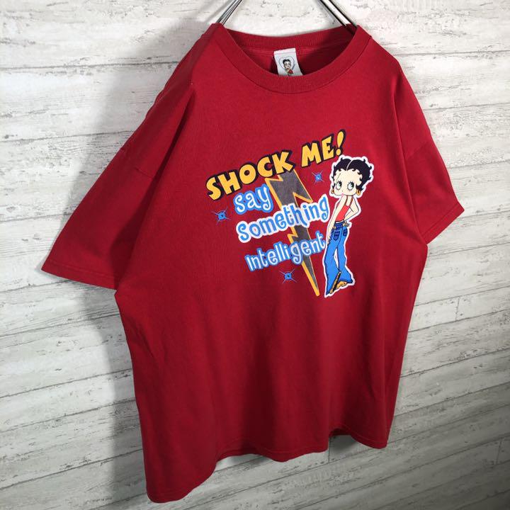 驚きの破格値 ベティブープ ビッグプリント キャラクター レッド xIFp9-m90215871392 Tシャツ ベティちゃん 超激得定番