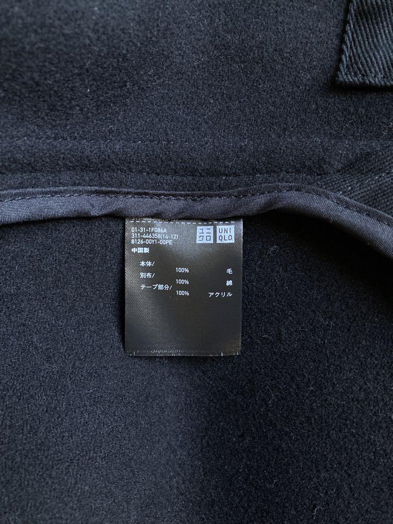 美品 ユニクロ +J オーバーサイズダッフルコート Mサイズ 黒 uniqlo