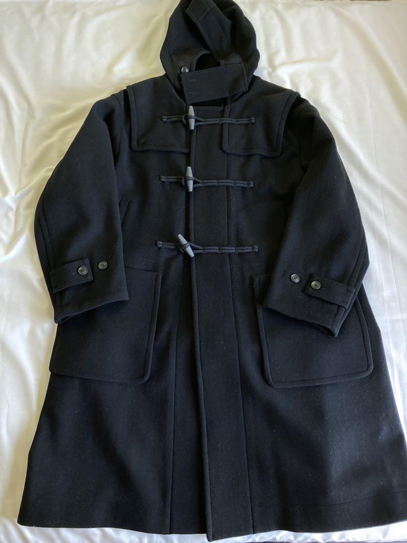 美品 ユニクロ +J オーバーサイズダッフルコート Mサイズ 黒 uniqlo
