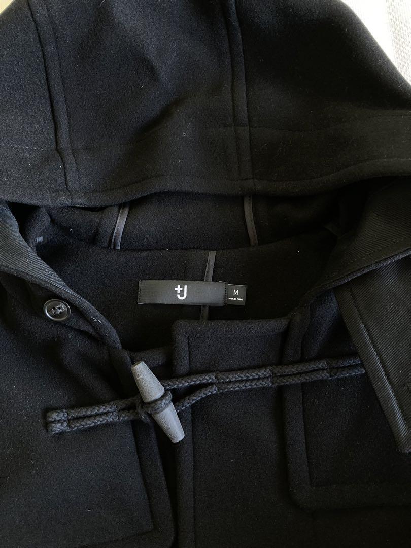 美品 ユニクロ +J オーバーサイズダッフルコート Mサイズ 黒 uniqlo