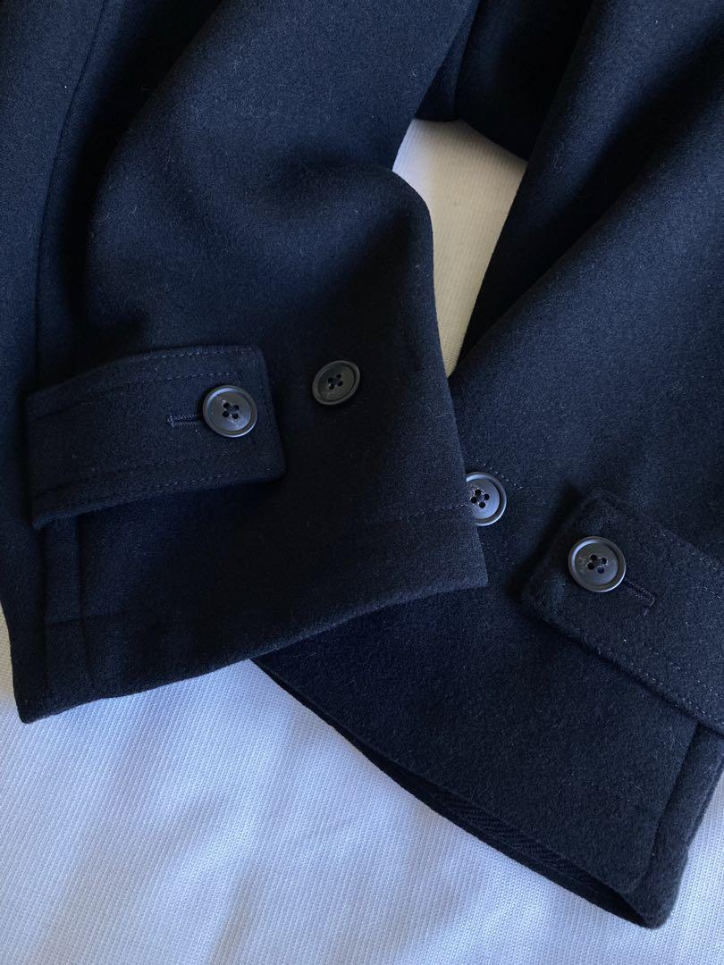 美品 ユニクロ +J オーバーサイズダッフルコート Mサイズ 黒 uniqlo