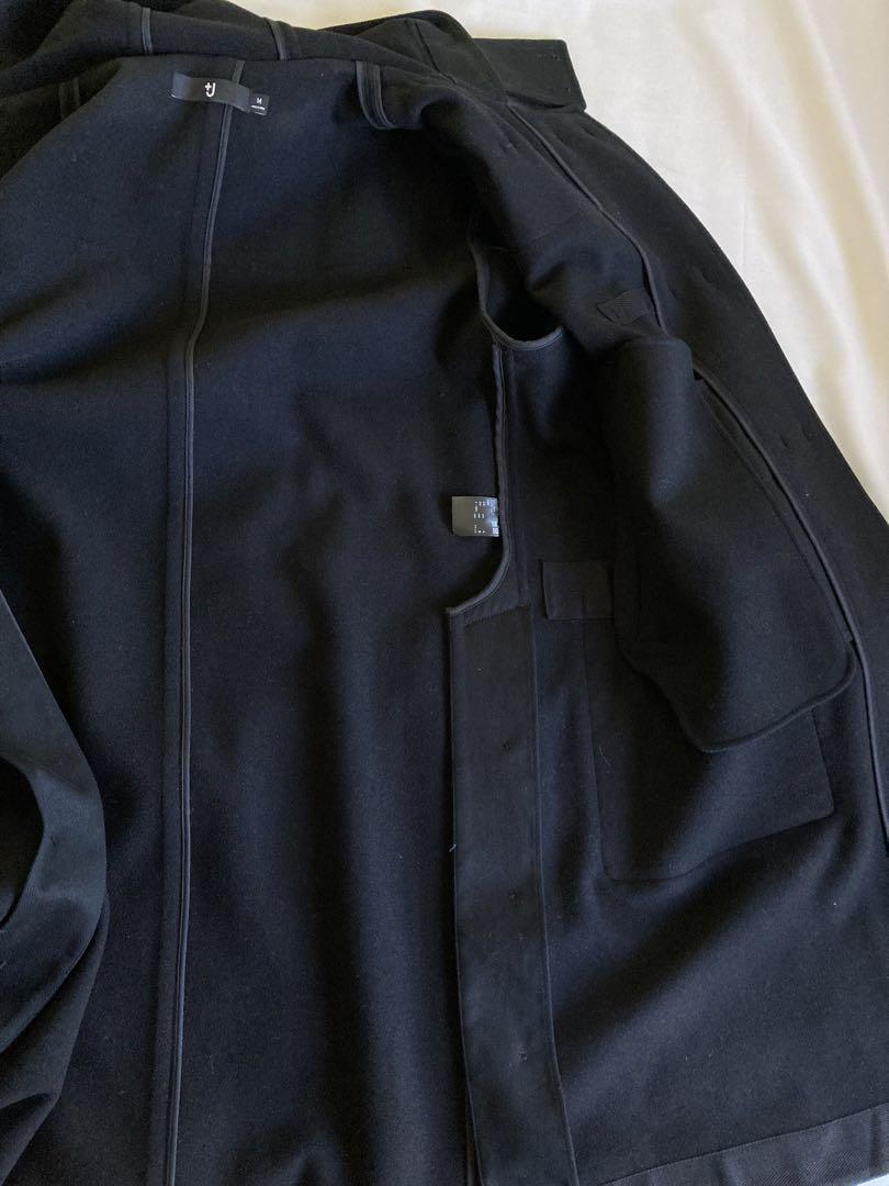 美品 ユニクロ +J オーバーサイズダッフルコート Mサイズ 黒 uniqlo