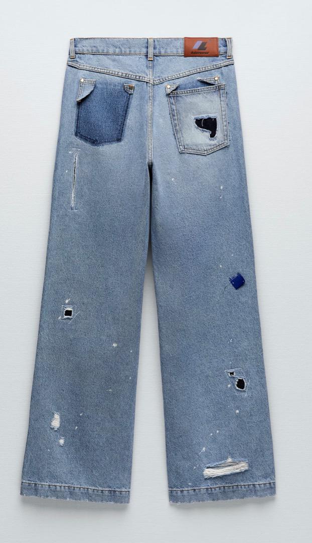 パンツ ADERERROR ザラダメージデニム38サイズ PiYmz-m90216922897 アダーエラーZARA サイズオン