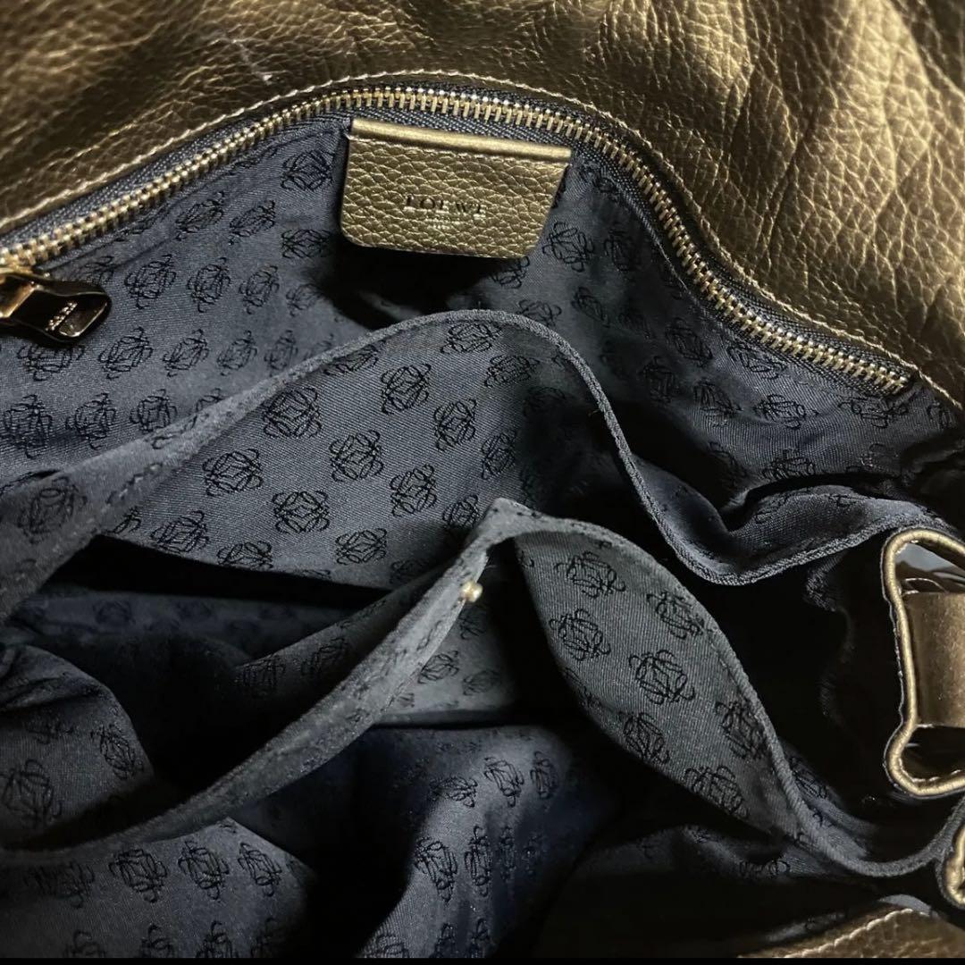 【訳あり中古】LOEWE❤️ ロエベ　フラメンコ　ゴールド　ショルダーバッグ　正規