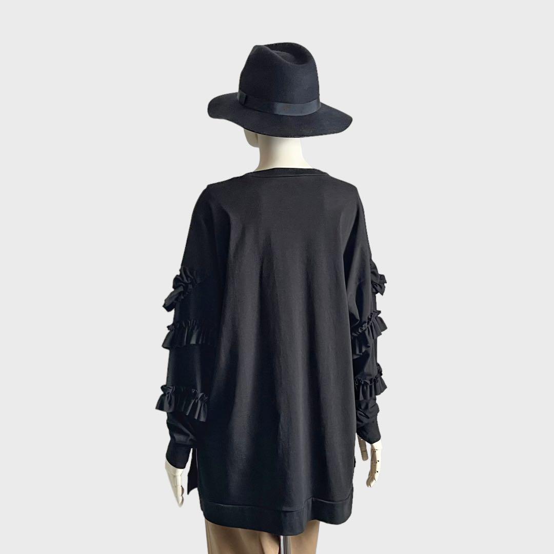 ENFOLD エンフォルド SCREW-SLEEVE PULLOVER ブラック