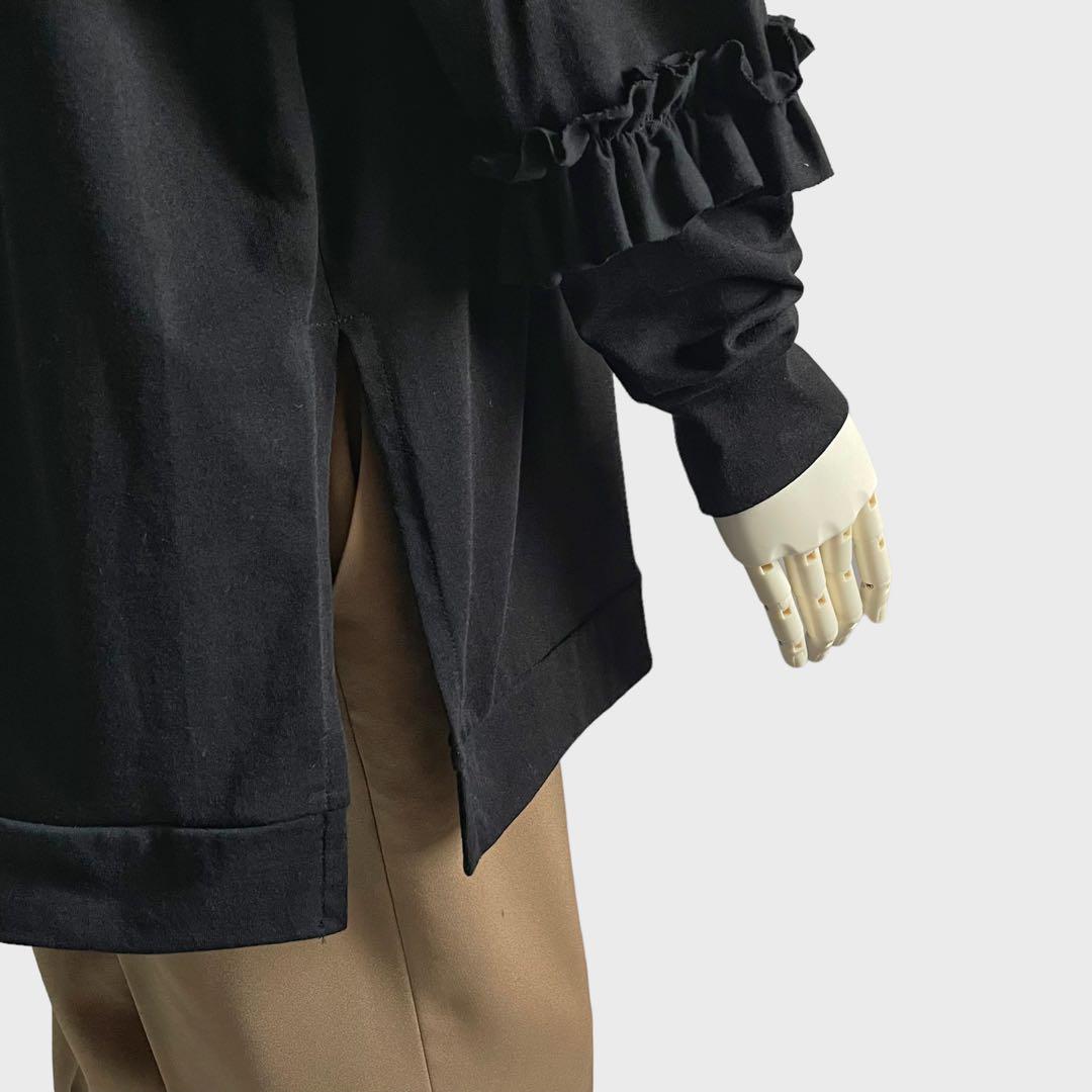 ENFOLD エンフォルド SCREW-SLEEVE PULLOVER ブラック