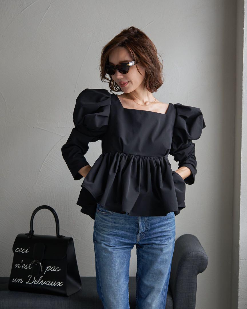 即完売品【 Fete 】Tulip Blouse チューリップ・ブラウス白