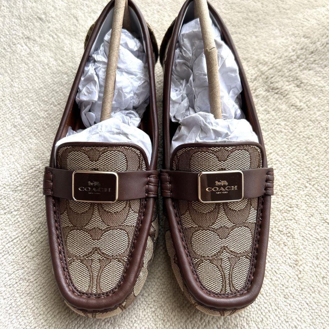 ○※プロフィール必読　コーチ　フラットシューズ　未使用品 新品・未使用】COACH コーチ フラットシューズ 22.5センチ