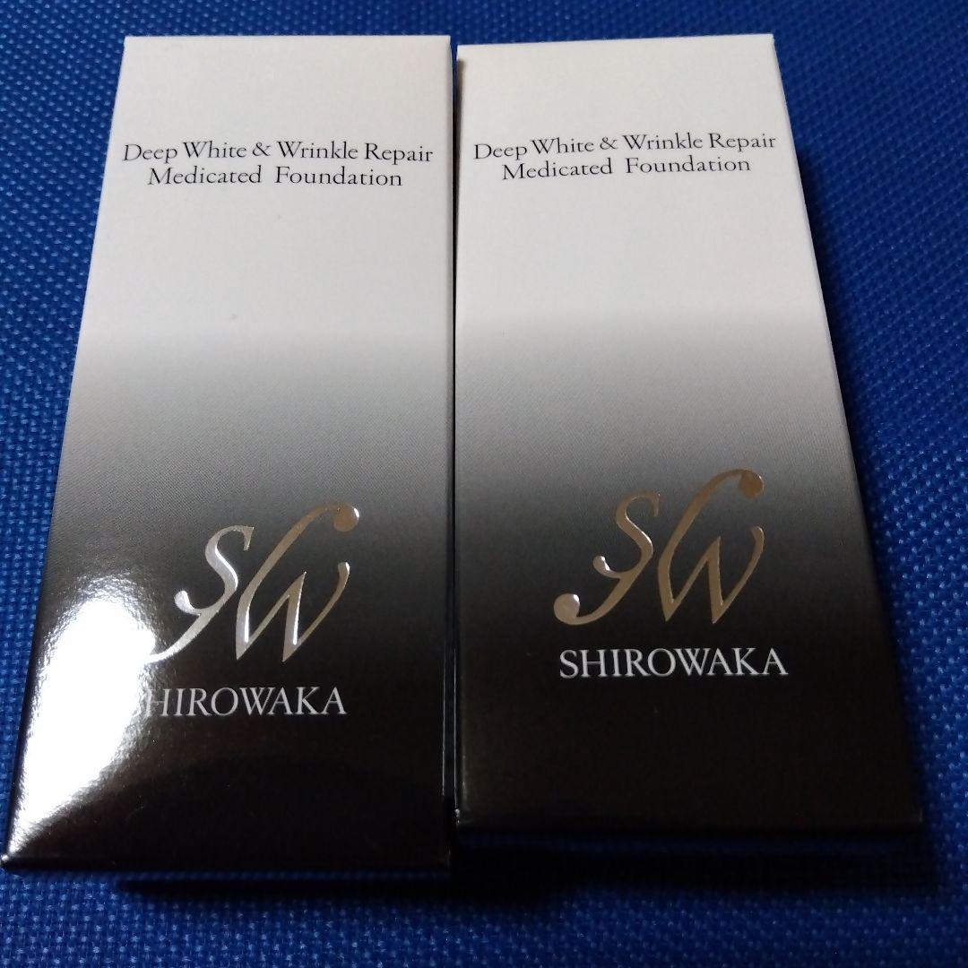 新品・未使用✨️SHIROWAKA 深白＆しわ修復ファンデーション 26g シロワカ SHIROWAKA 深白＆シワ改善ファンデーションとクリーム