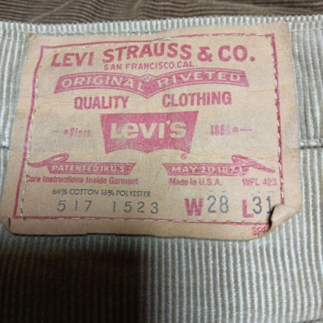 Levi\'s 517 コーデュロイパンツ W28 L31