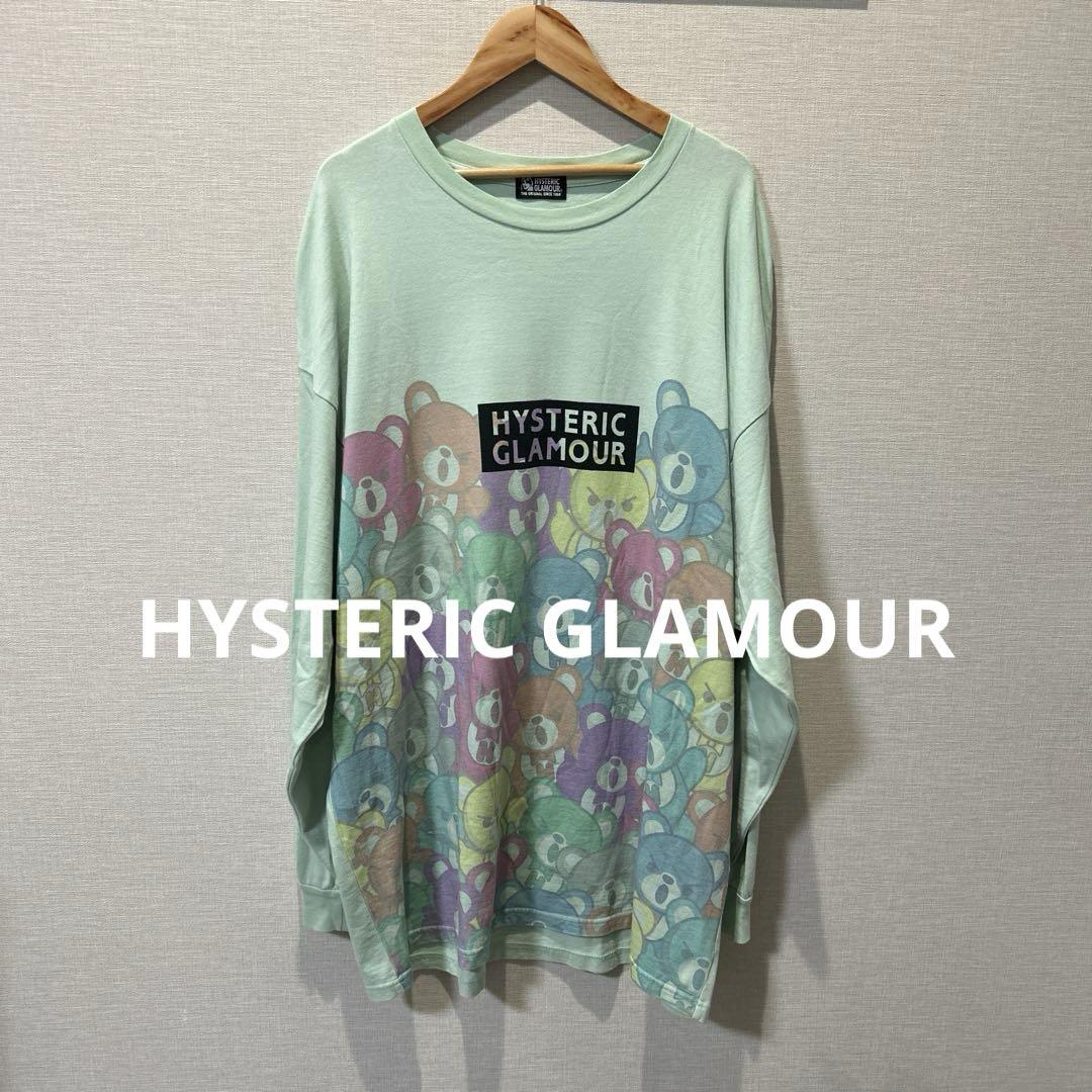 HYSTERIC GLAMOUR ロング丈　長袖　カットソー　ファックベアー