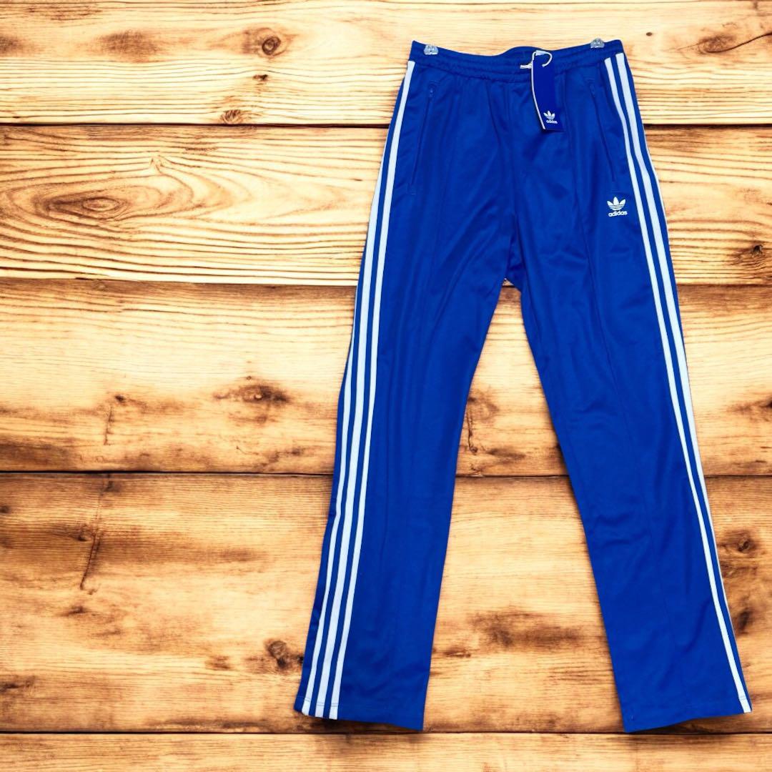 新品タグ付き☆完売大きめサイズ❗️adidasベッケンバウワートラックパンツ青XL
