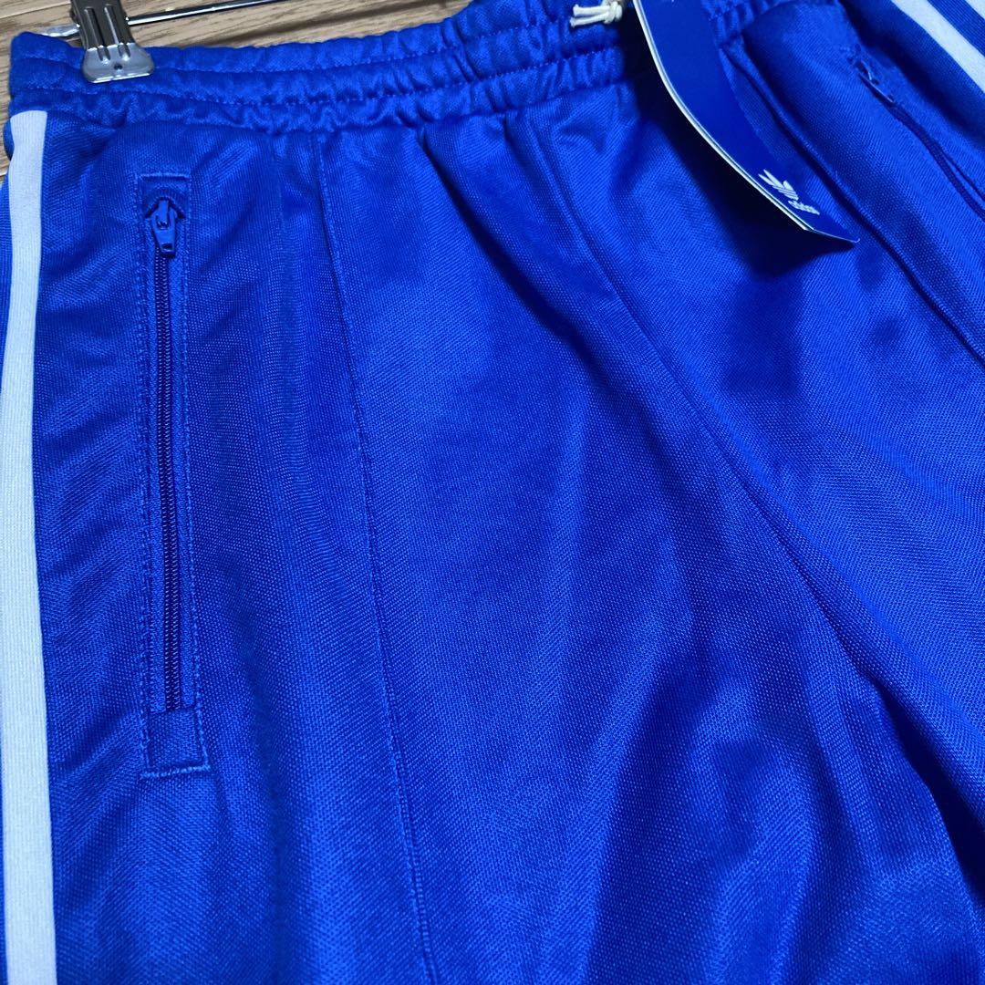新品タグ付き☆完売大きめサイズ❗️adidasベッケンバウワートラックパンツ青XL