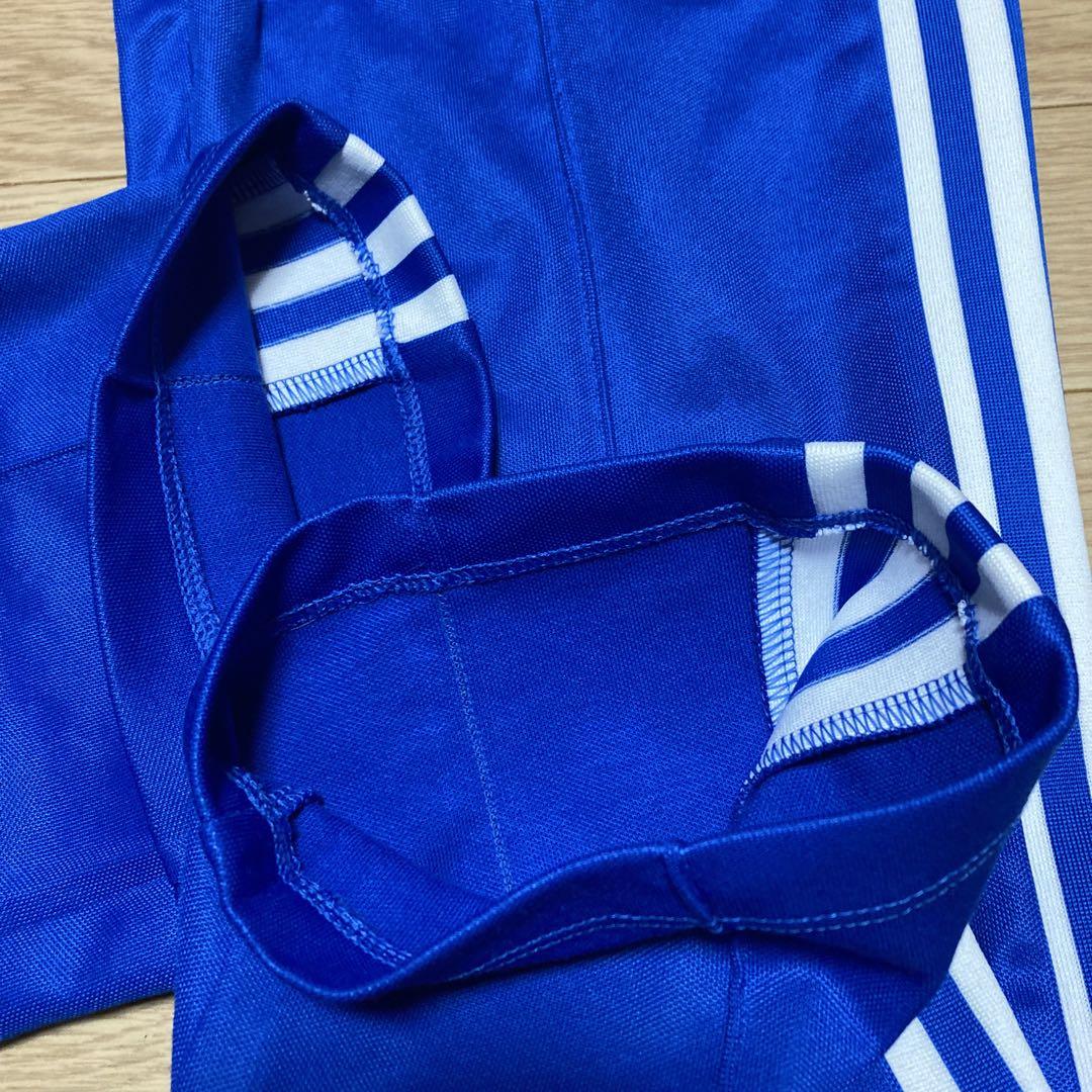 新品タグ付き☆完売大きめサイズ❗️adidasベッケンバウワートラックパンツ青XL