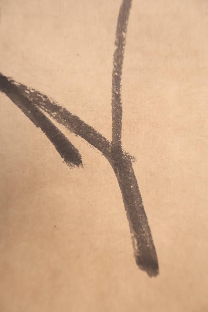 【掛軸】〈八大山人〉『花卉図』（紙本肉筆）A34