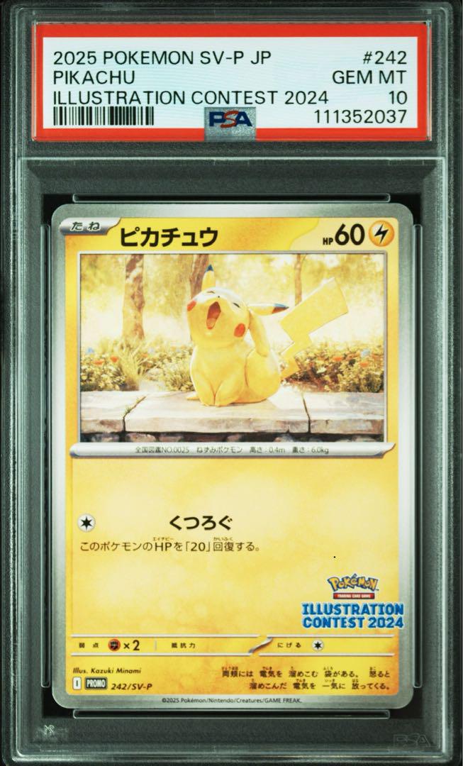 【在庫あり/即出荷可】 ピカチュウ イラストレーションコンテスト 2024 熱風 プロモ ポケモンカードゲーム