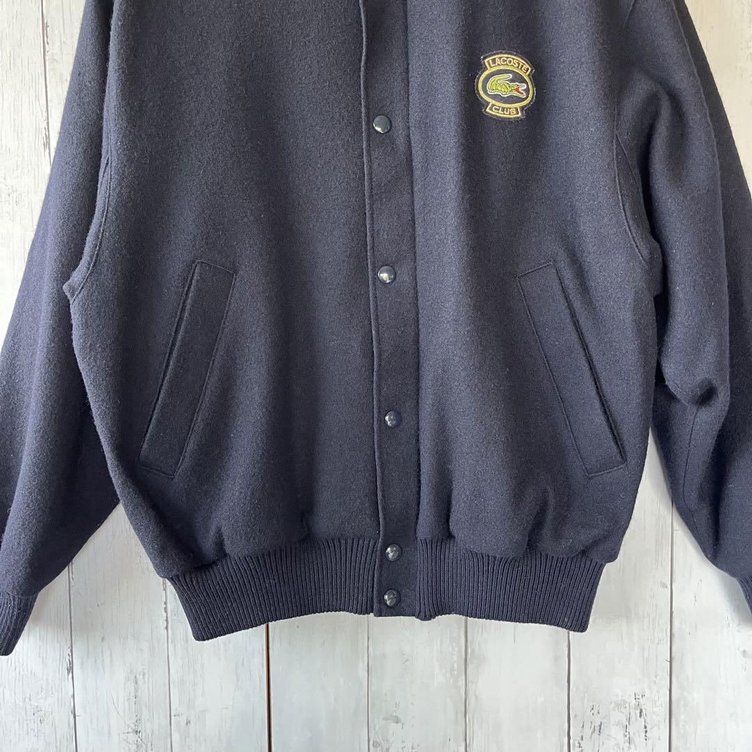90's LACOSTE ラコステ ウールジャケット ネイビー | forzaequipos.com