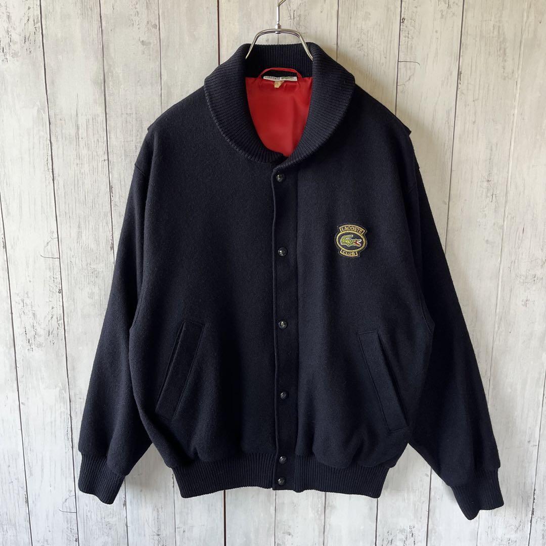 90's LACOSTE ラコステ ウールジャケット ネイビー | forzaequipos.com