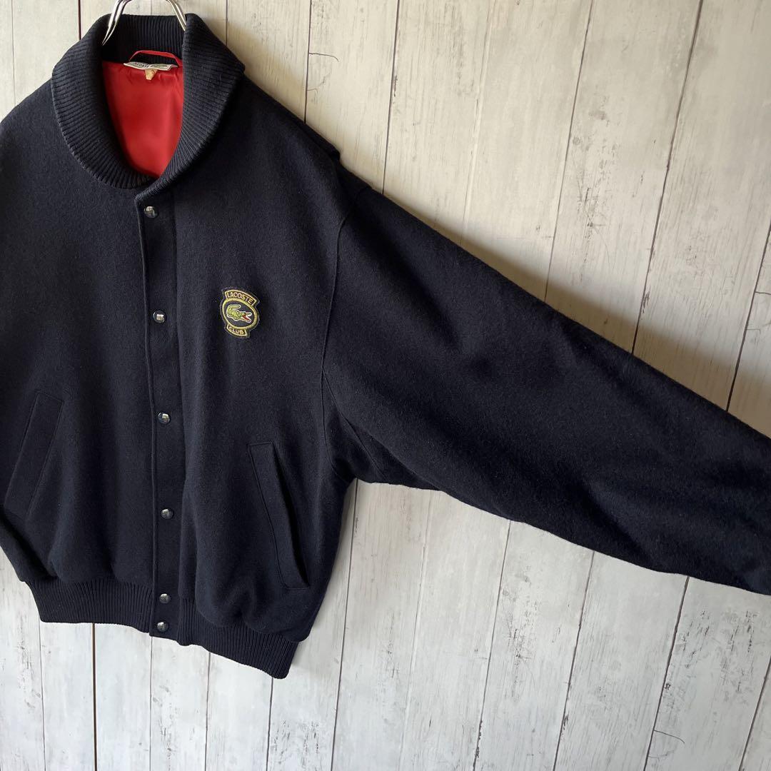 90's LACOSTE ラコステ ウールジャケット ネイビー | forzaequipos.com