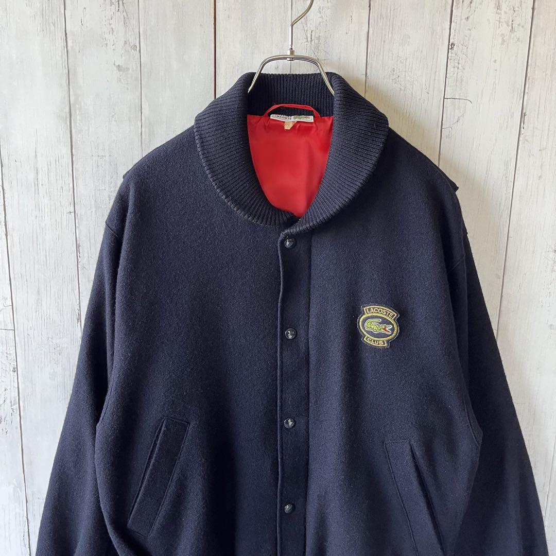 90's LACOSTE ラコステ ウールジャケット ネイビー | forzaequipos.com
