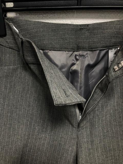 新品☆9号M♪グレー系ストライプ2パンツスーツお仕事オフィス