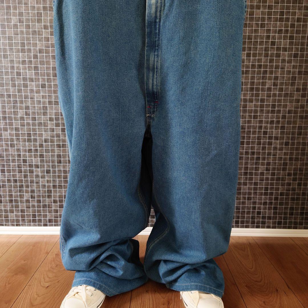 Dickies デニムオーバーオール/ヘビーオンス/古着/実寸W46L27