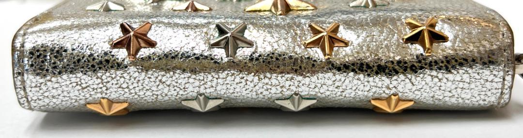 ジミーチュウ コインケース 財布 シルバー スタッズ 中古品 (98055) ジミーチュウ コインケース 財布 シルバー スタッズ 中古品