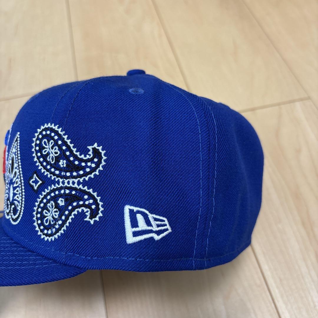 最新デザインの 7 バンダナ刺繍キャップ 青 59FIFTY Era New 1/2 メルカリ - 応援グッズ