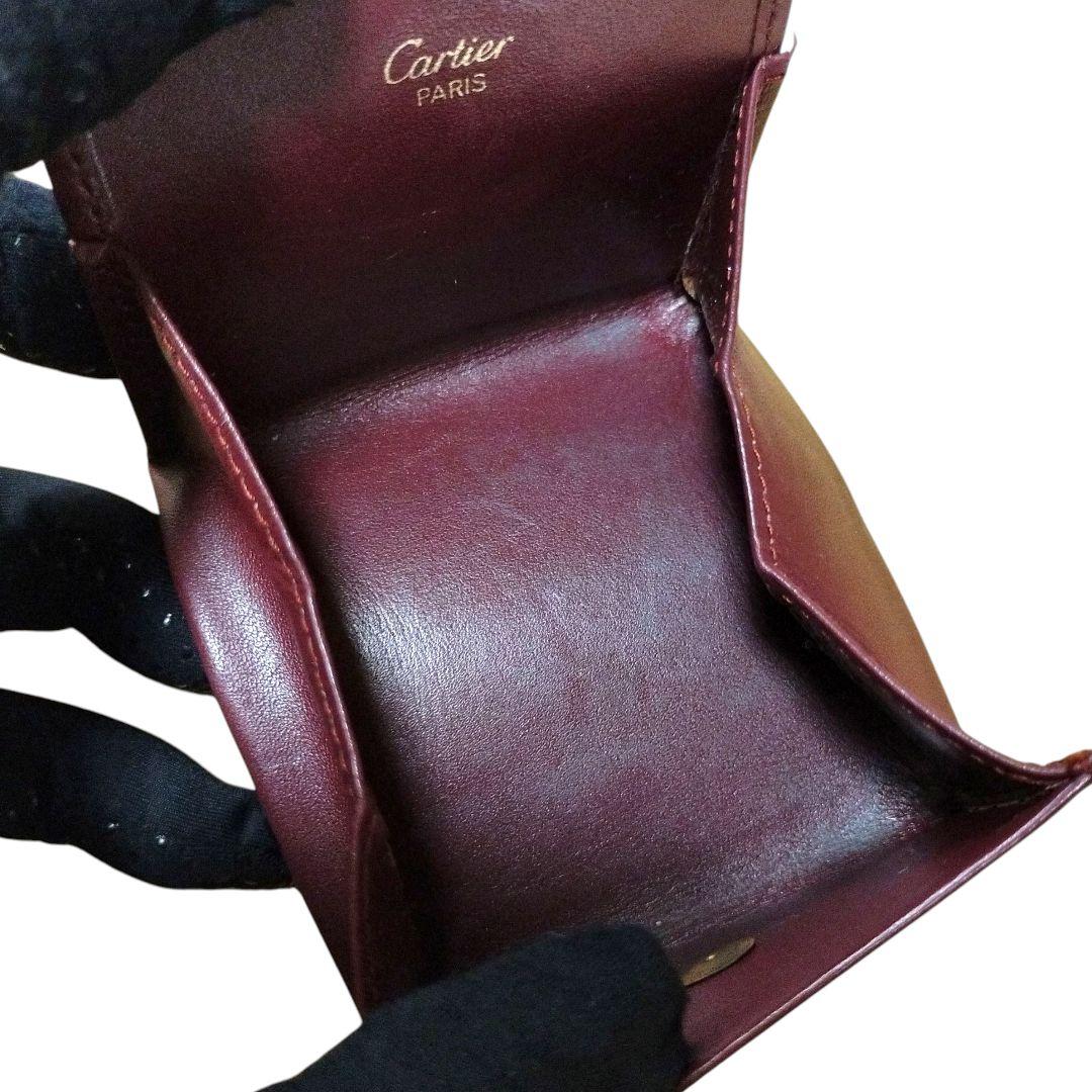Cartier Mastline Logo Coin Case Bordeaux - メルカリ