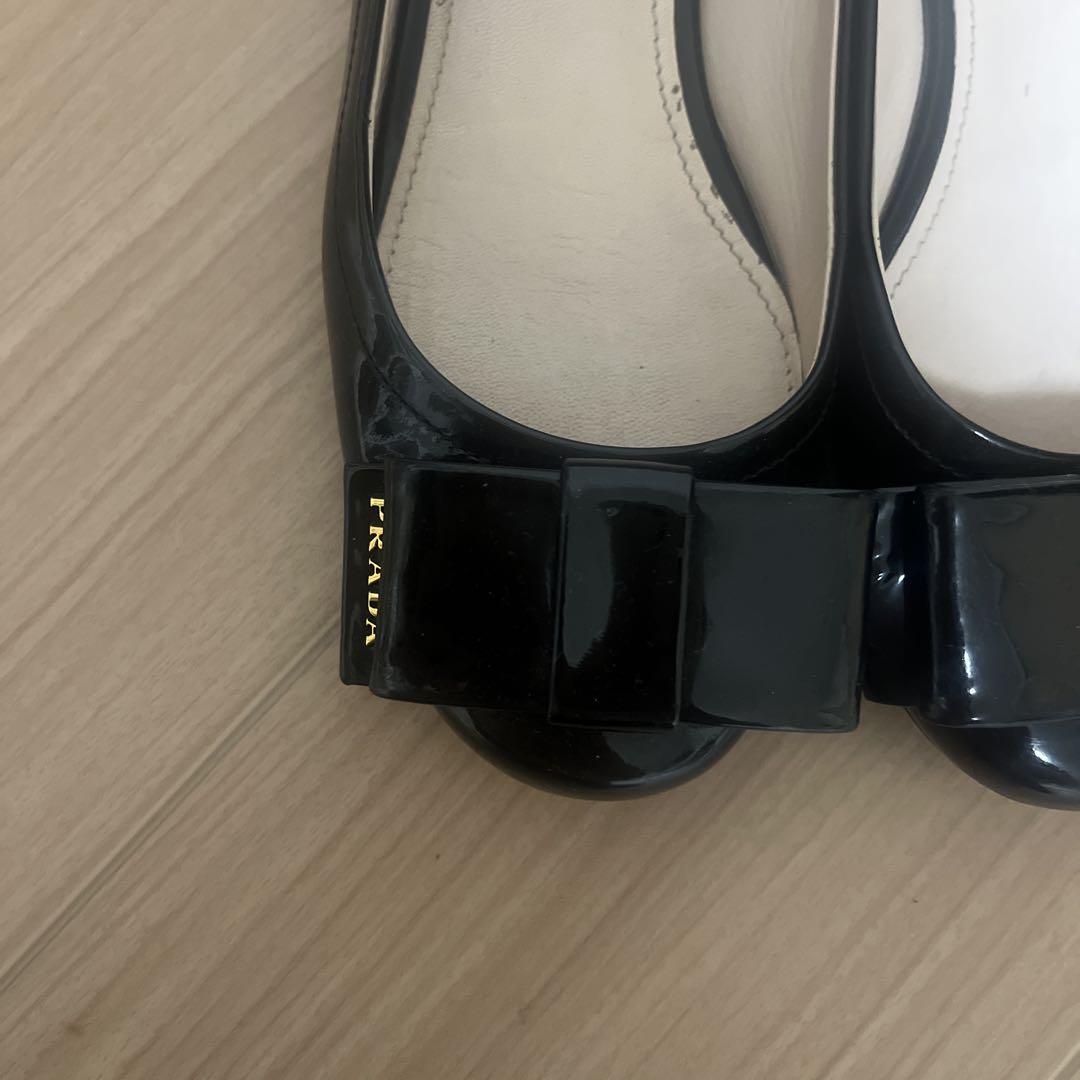 最終値下げ　PRADA リボンパンプス