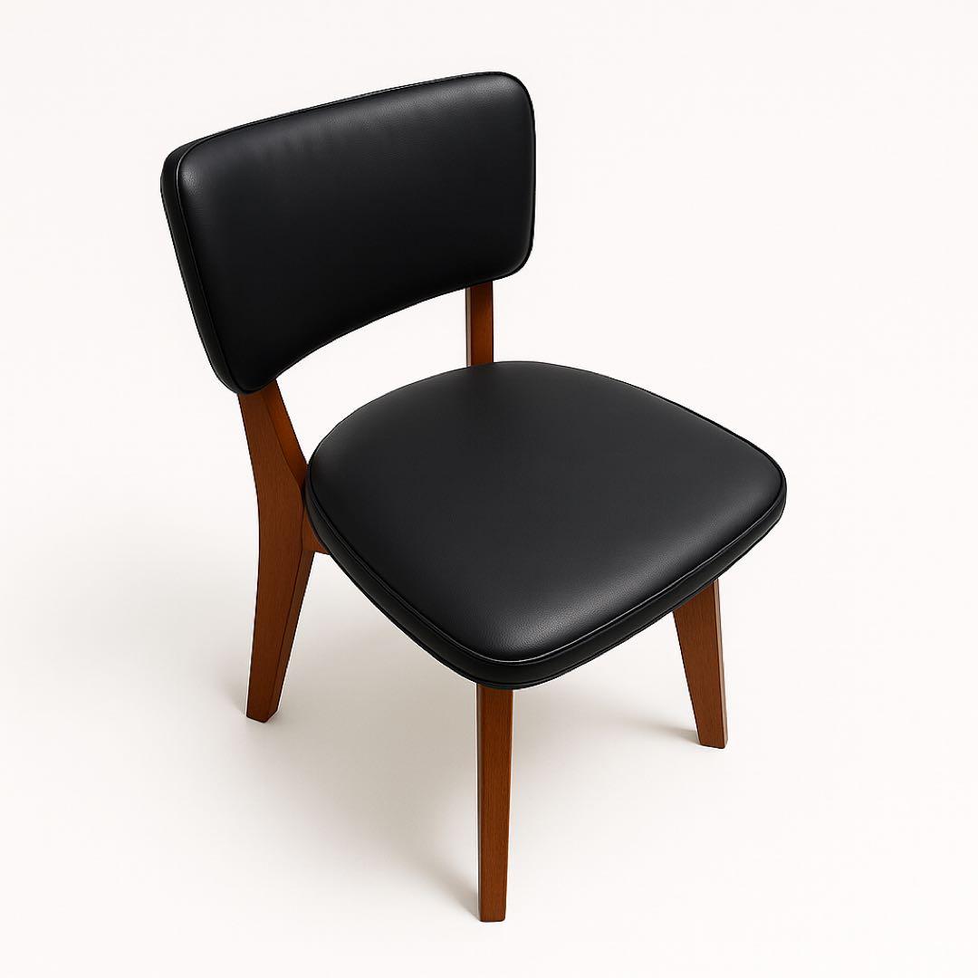 ミッドセンチュリー風 黒い椅子