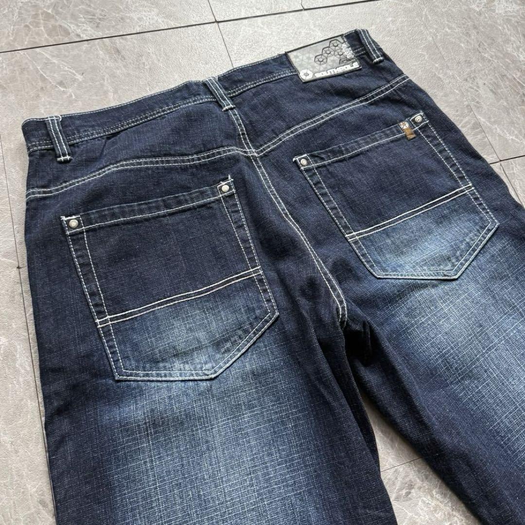 USA古着 southpole デニムパンツ ワイド baggy B系 Y2K southpole hiphopパンツ デニム W38 ストレート BBOY ワイド 【P