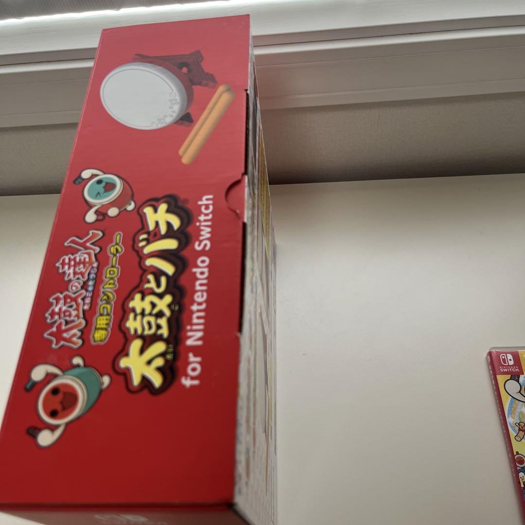 太鼓の達人ゲームと太鼓とバチセット　Nintendo Switch ゲーム