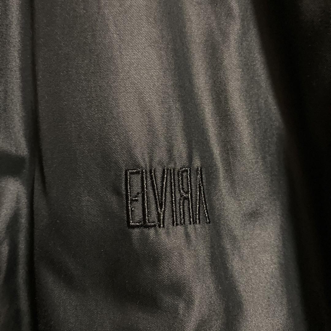 Elvira BIG MA-1リバーシブルチェッカーフラッグフライトジャケット