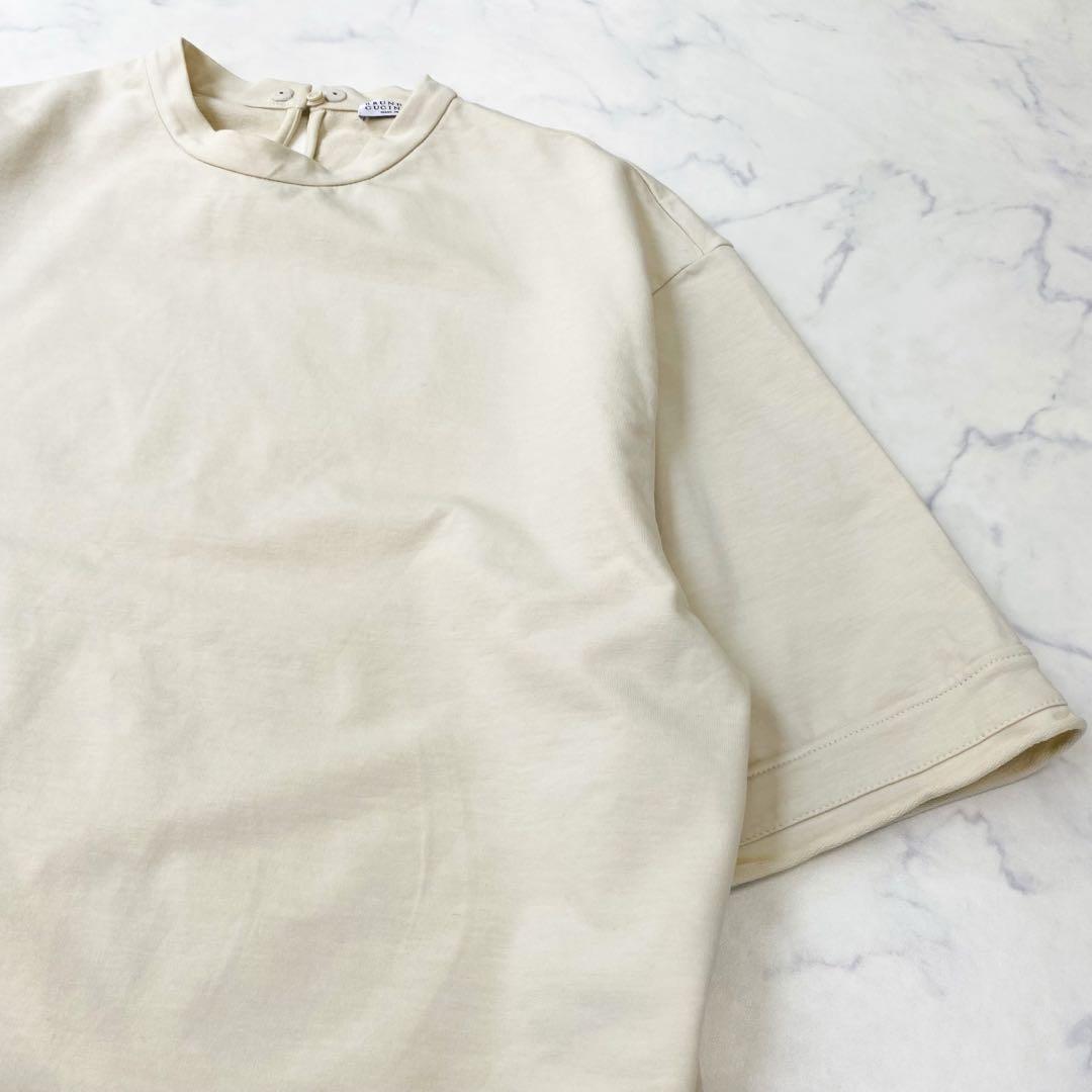 美品✨ブルネロクチネリ　Tシャツ　カットソー　ベージュ　クルーネック