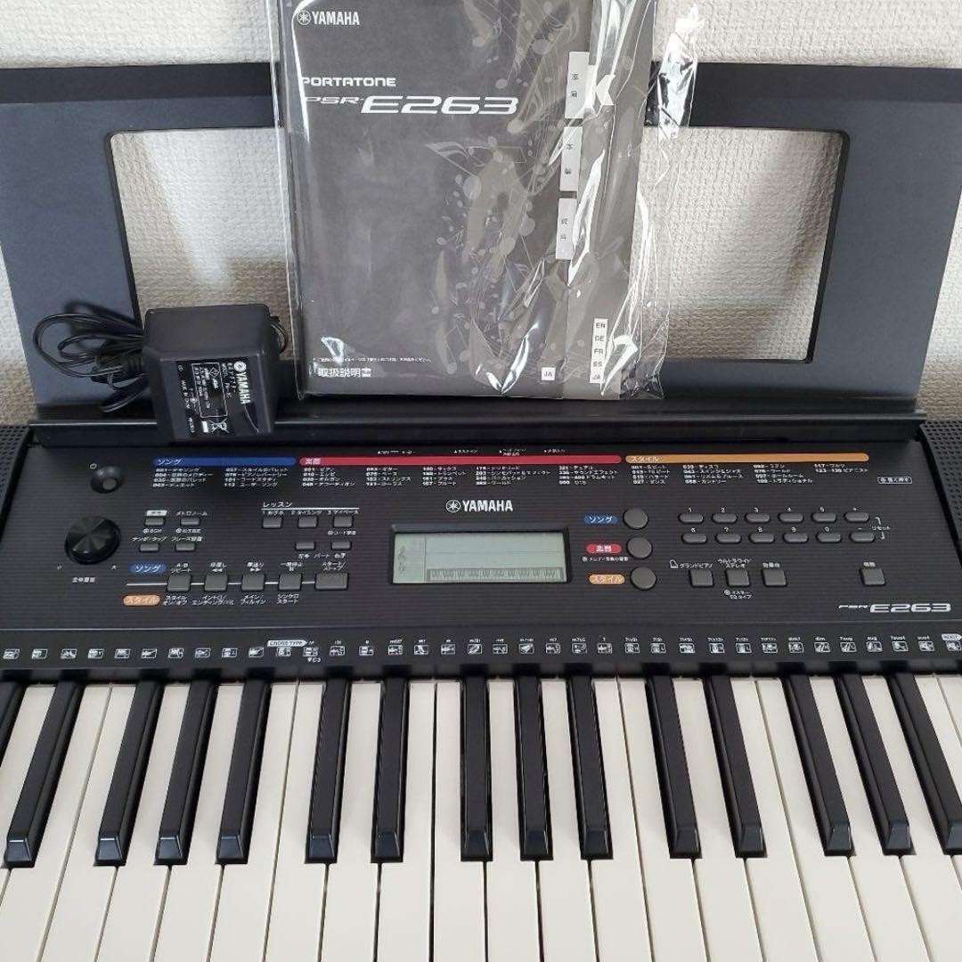 YAMAHA PORTATONE PSR-E263　キーボード　2019年製 YAMAHA PORTATONE PSR-E263 キーボード 2019年製 - メルカリ