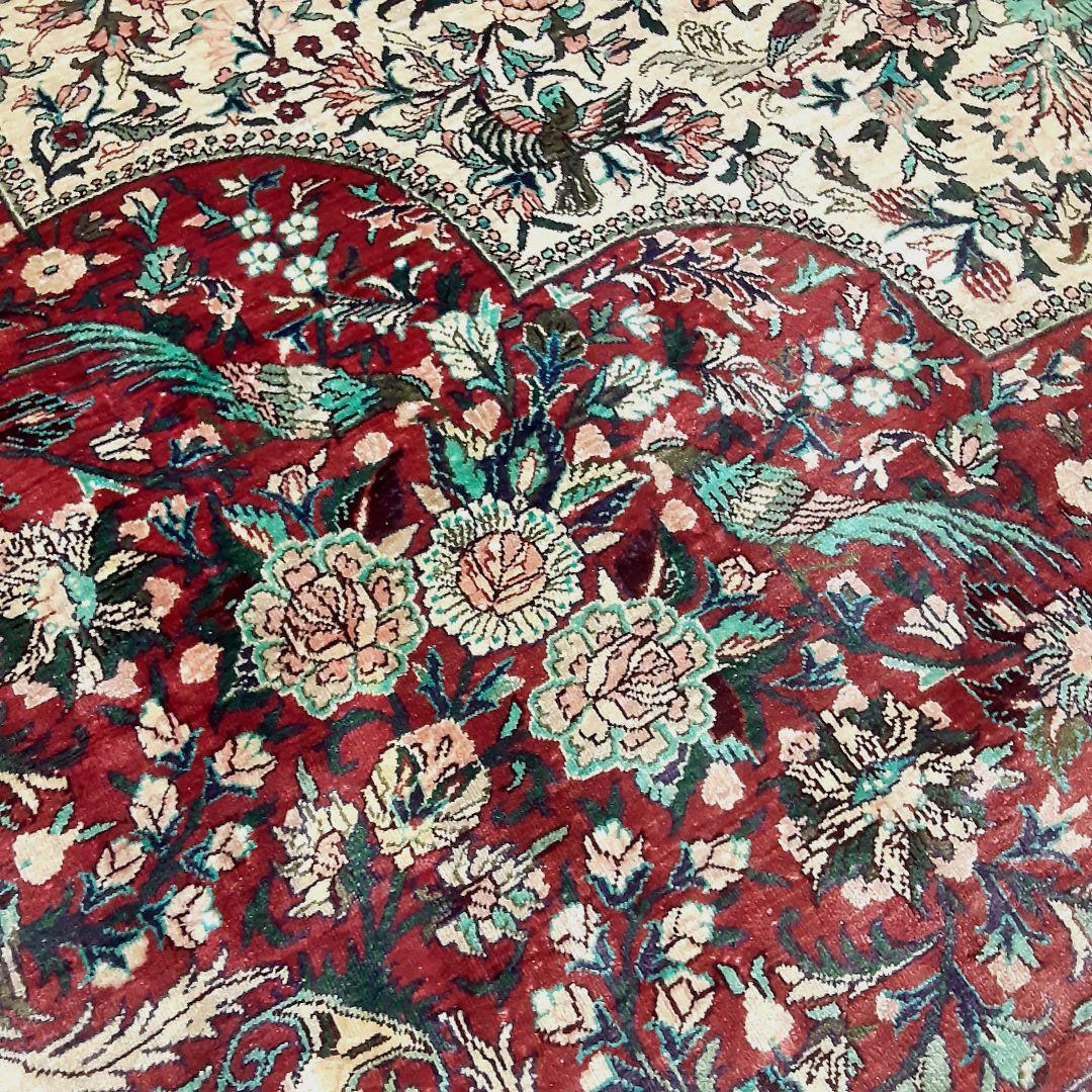 Y1268 高級中国 緞通 シルク 絨毯 手織 270段 大判307×245 Y1268 高級中国 緞通 シルク 絨毯 手織 270段 大判307×245㎝