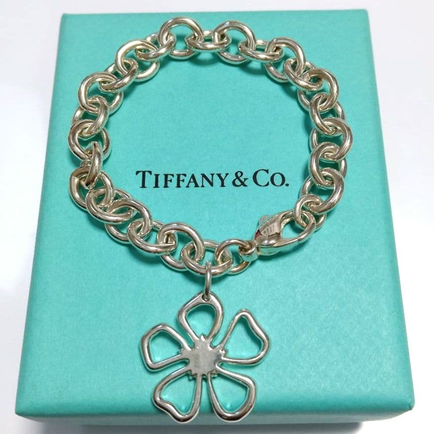 TIFFANY ティファニー オープン フラワー ブレスレット シルバー
