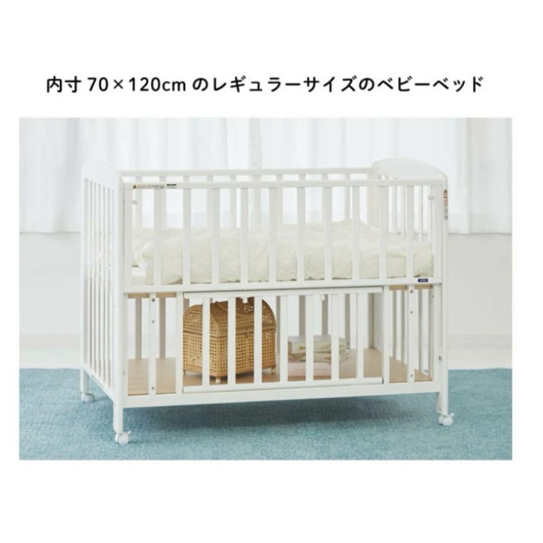 カトージ　ベビーベッド　ハイタイプ　グレー　新品未使用品