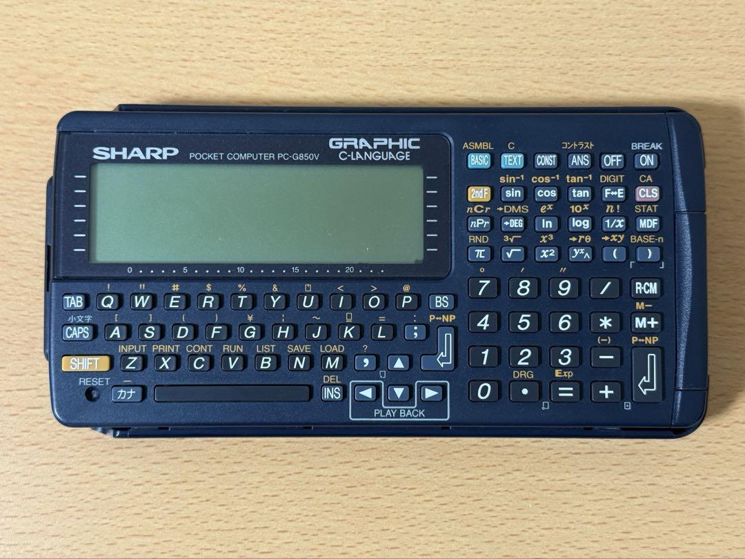 ジャンク・説明書付】SHARP ポケコン PC-G850V - メルカリ
