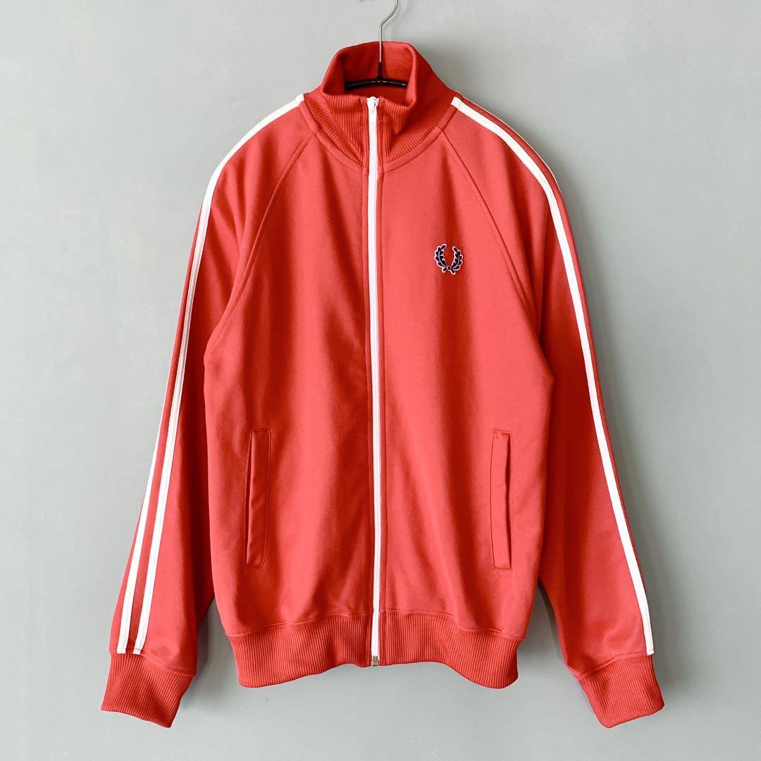 FRED PERRYトラックジャージレッド FRED PERRY トラックジャケット レッド XS フレッドペリー