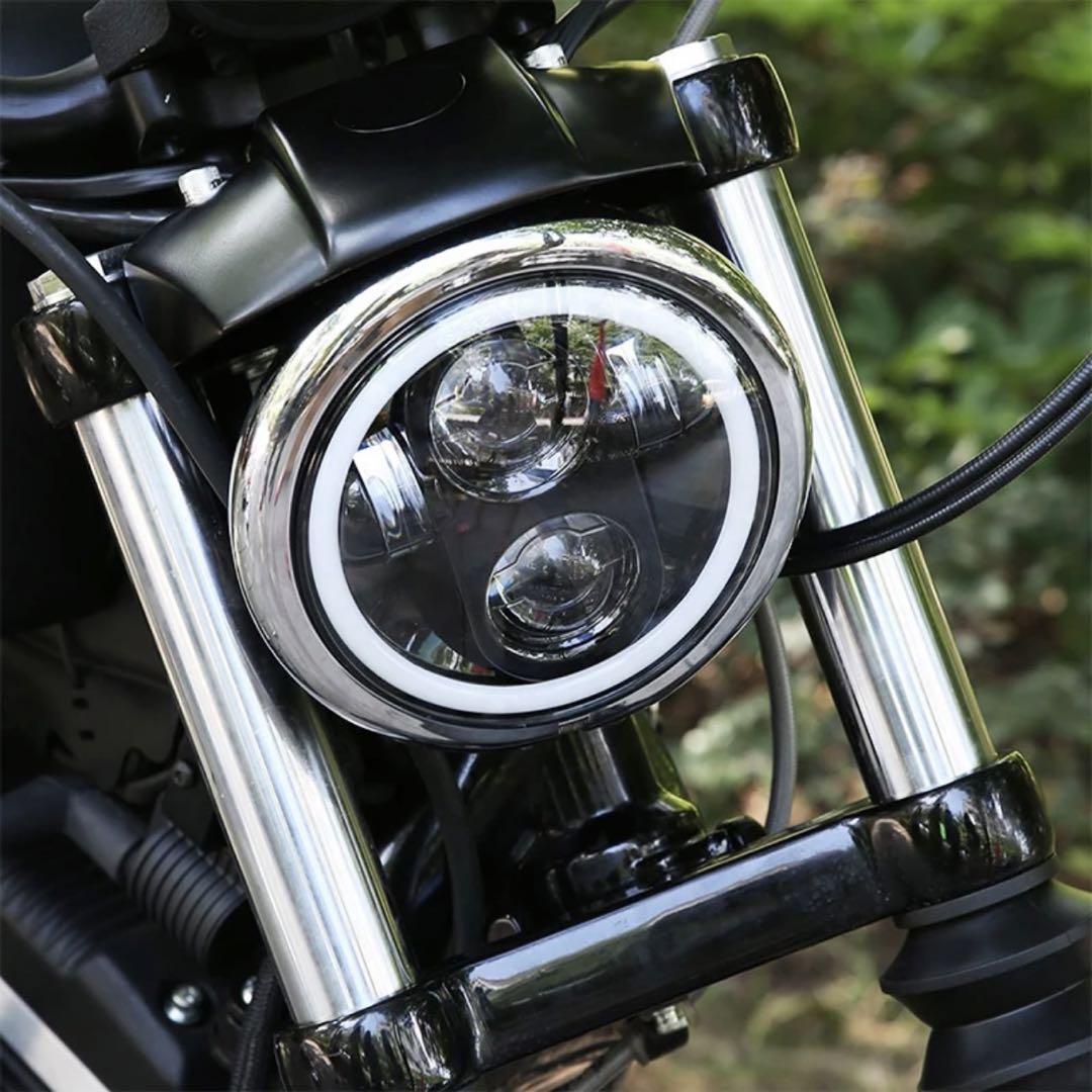 ハーレー　イカリング　ヘッドライト　LED 5.75インチ　XL 883 48