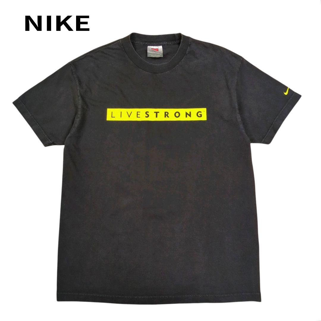 Nike ブラック Tシャツ スウッシュロゴ90s00s古着 ギザギザ