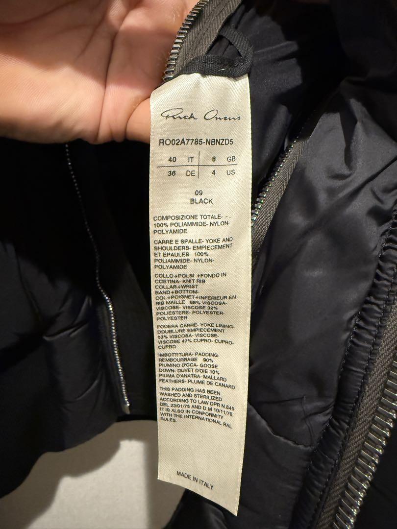 Rick Owens GETHSEMANE GIRDERED BOMBER