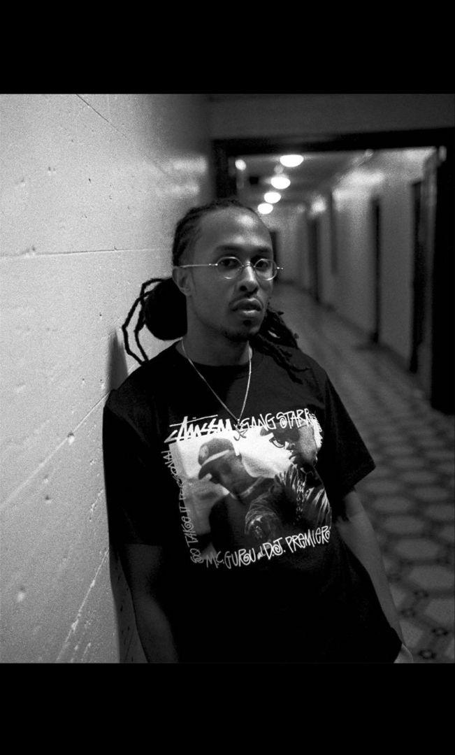 STUSSY GANG STARR Tシャツ ステューシー 半袖　黒　L