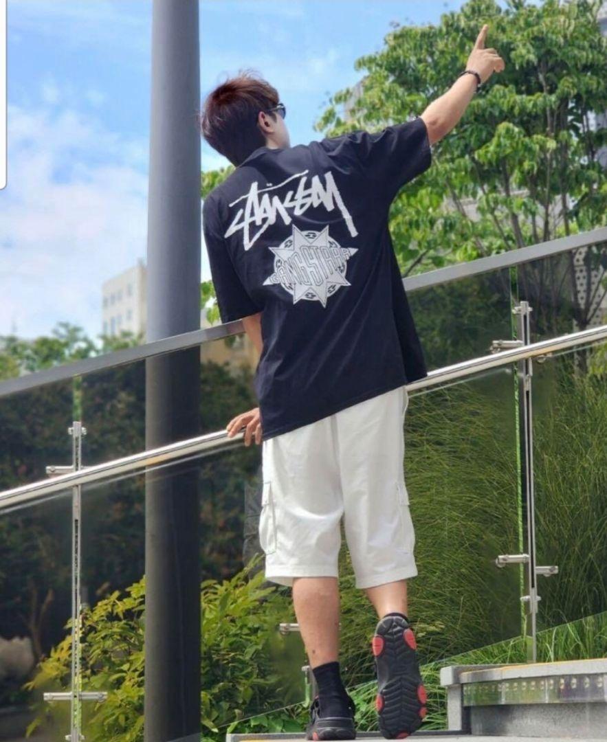 STUSSY GANG STARR Tシャツ ステューシー 半袖　黒　L