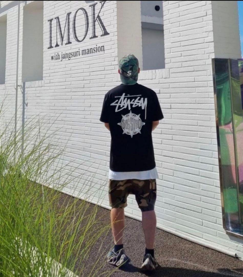 STUSSY GANG STARR Tシャツ ステューシー 半袖　黒　L