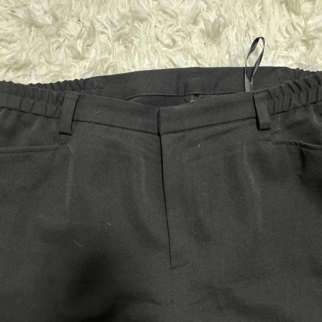 美品　caprine 大きいサイズ　黒　ビジネスパンツ　スーツ