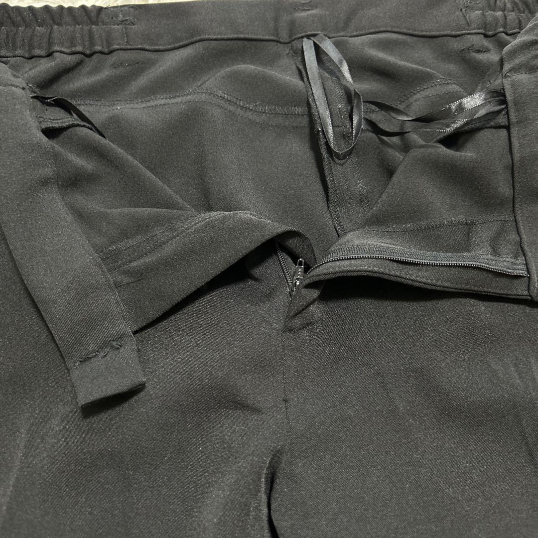 美品　caprine 大きいサイズ　黒　ビジネスパンツ　スーツ
